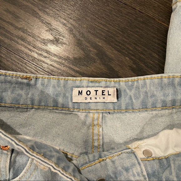 Motel rocks parallel light wash baggy jeans size S - Picture 3 of 3